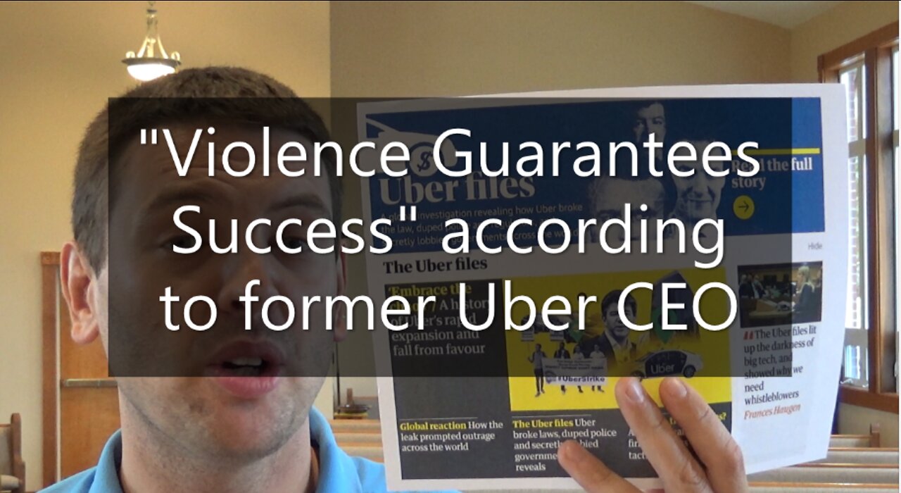 "Violence Guarantees Success" According To Former Uber CEO Travis Kalanick