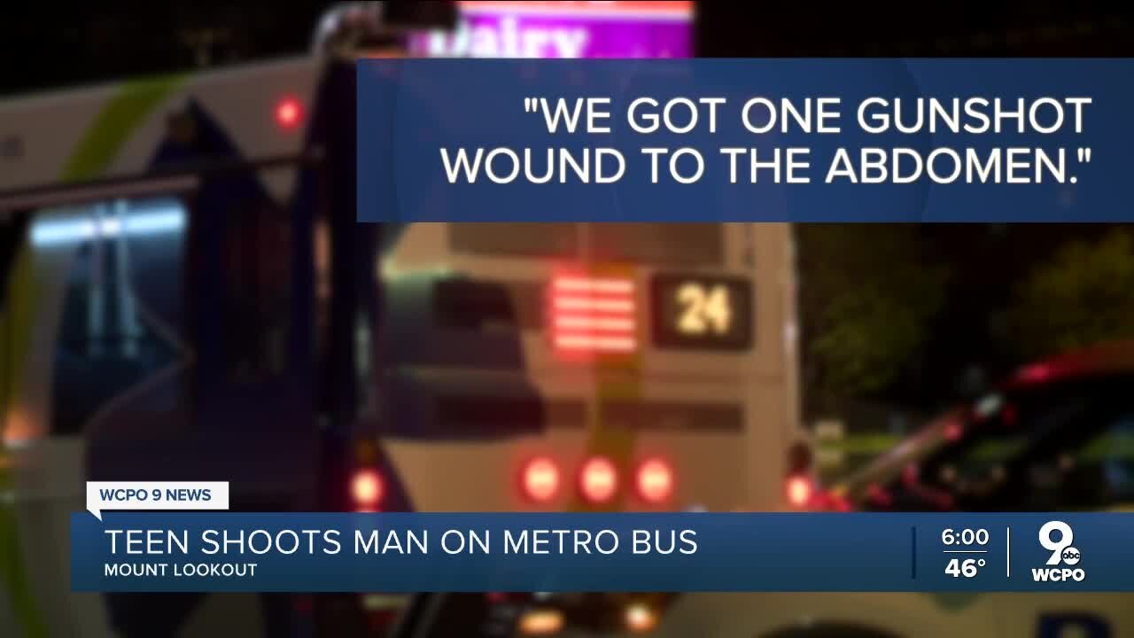 Teen shoots man on Cincinnati Metro bus