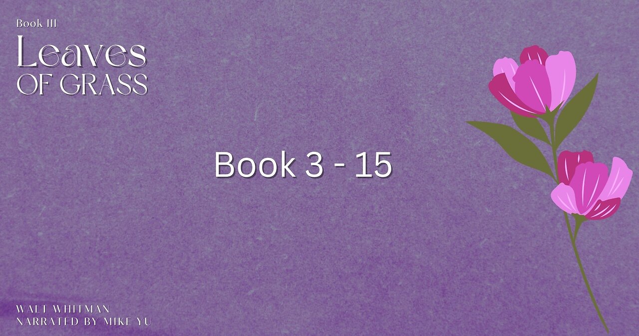 Leaves of Grass - Book 3.15 - Walt Whitman