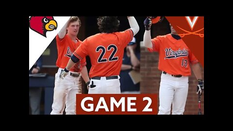 #12 Virginia vs.#10 Louisville Highlights (GAME 2) | 2022 College Baseball Highlights