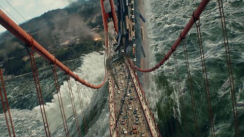 San Andreas (2015) - Tsunami Scene - Pure Action [4K]