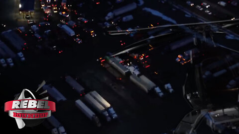 Filming the Calgary convoy from above