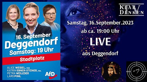 🔴 💥Live aus Deggendorf von der Kundgebung mit Alice Weidel💥