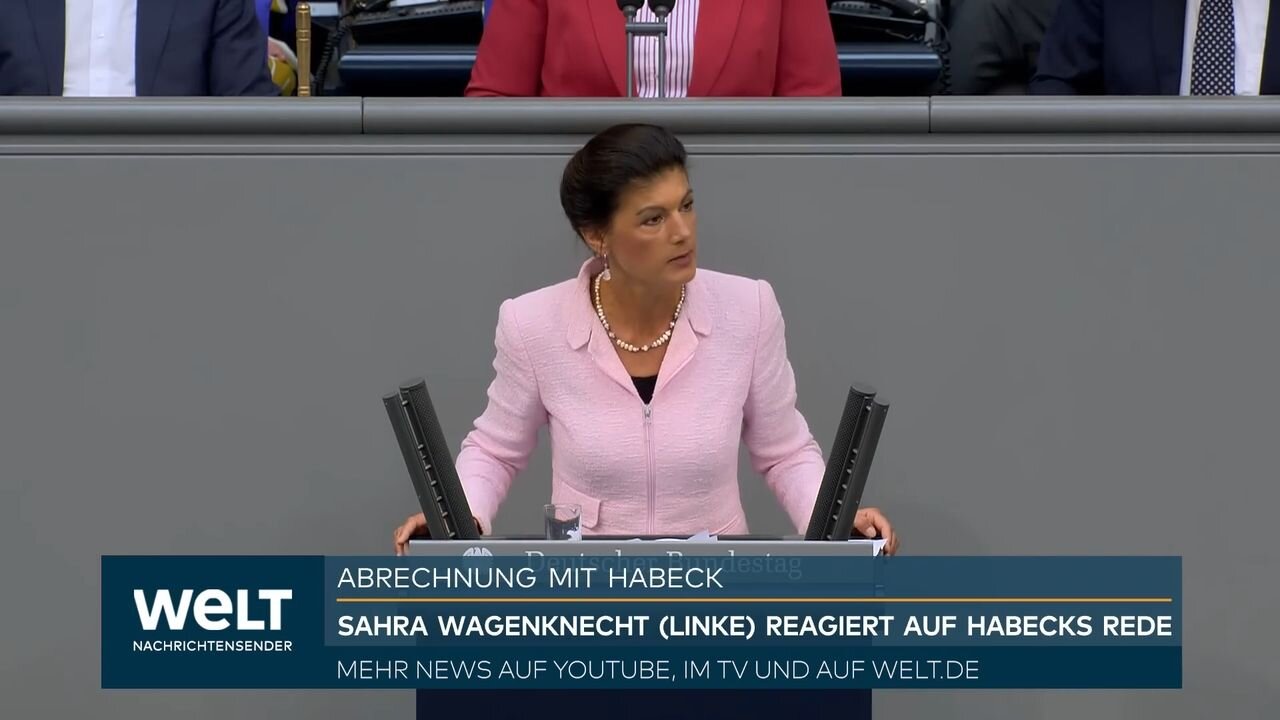 Sahra Wagenknecht zbourala svým projevem Bundestag a vyzvala k nákupům ruského plynu!