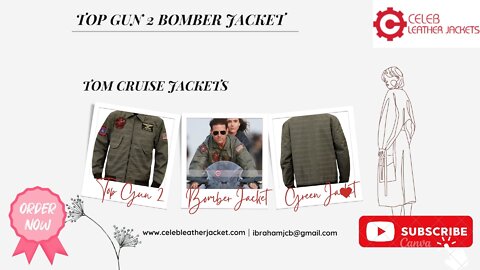 Tom Cruise | Top Gun 2 | Maverick | Bomber Leather Jacket