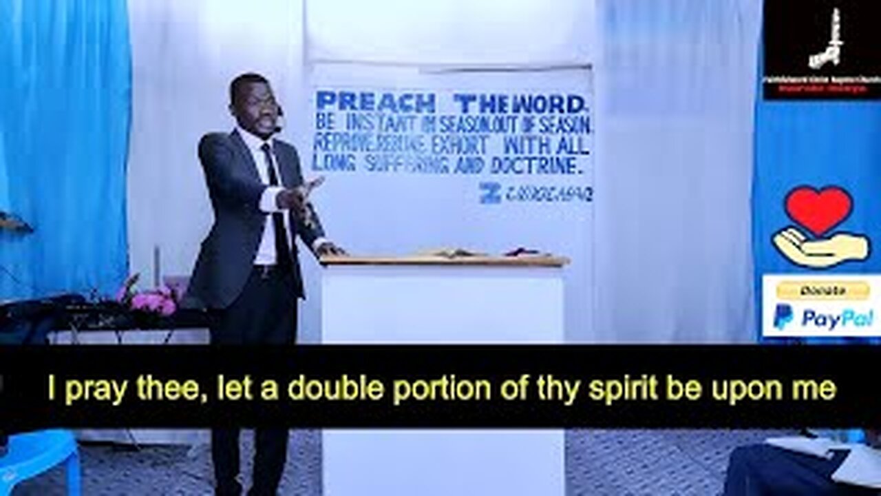 I pray thee, let a double portion of thy spirit be upon me | Pastor Paul Weringa.