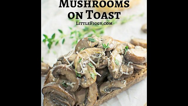 Creamy mushroom toast recipes