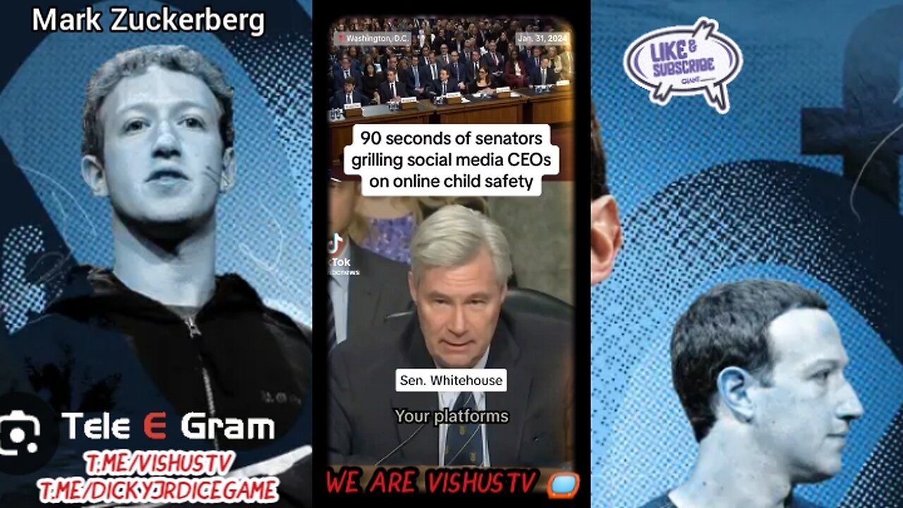 Senators Grilling Social Media CEO's On Online Child Safety... #VishusTv 📺