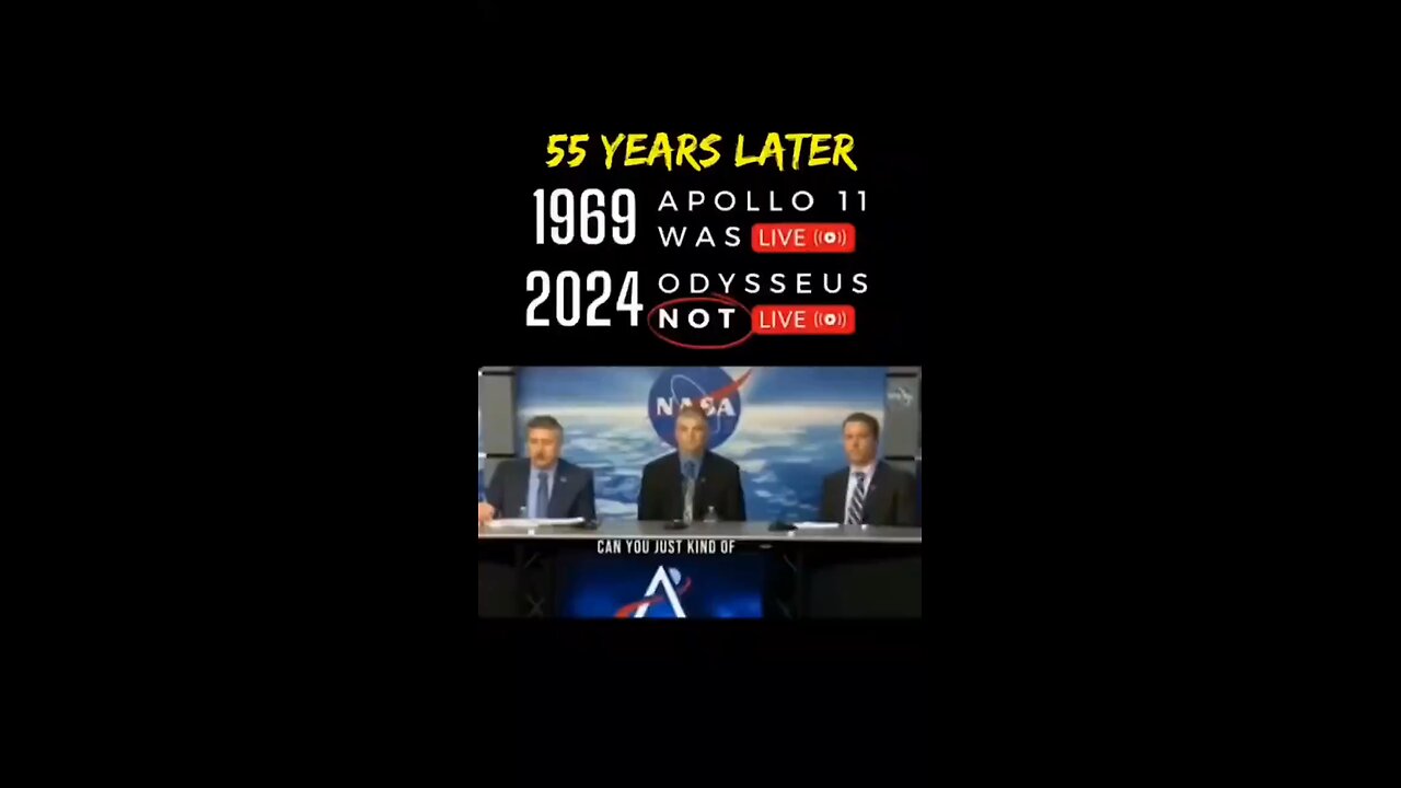 ⛔️“Why were we able to livestream the moon landing in 1969 but not in 2024?” Callers asks N