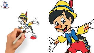 How To Draw Pinocchio - Easy Art Tutorial