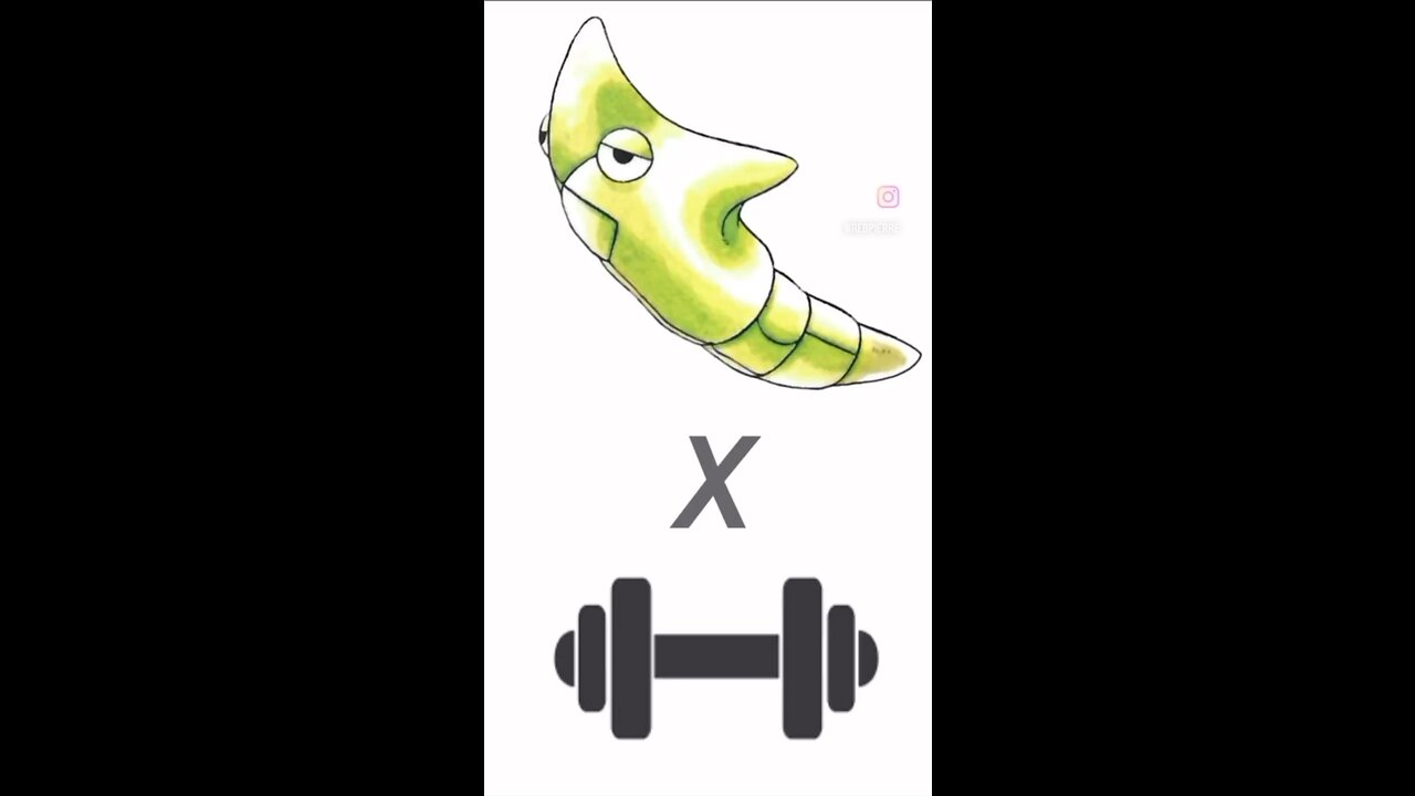 Swole Pokémon - Caterpie, Metapod, Butterfree