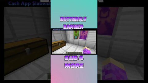 Minecraft: Butterfly Banner