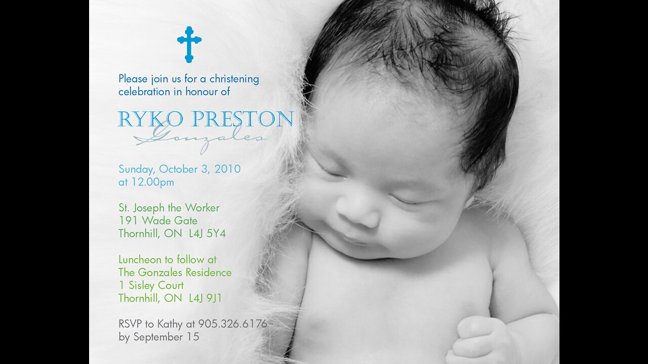 Our Third Grandchild Ryko Preston First Year Slideshow