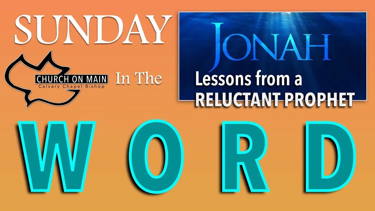 JONAH - Pt. 7 - THE FINAL QUESTION Jonah 4:10 11