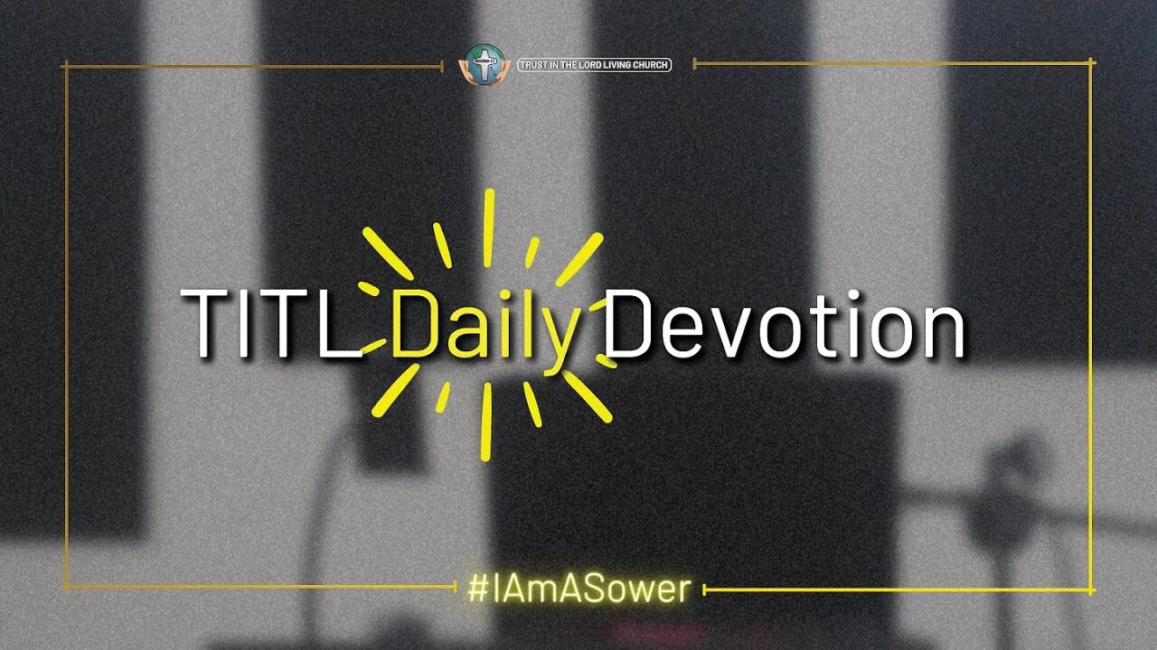 TITL DAILY DEVOTION - 2022.08.29 (I AM A HEALER (Christ's Extension) (CULTURE OF CHRIST))