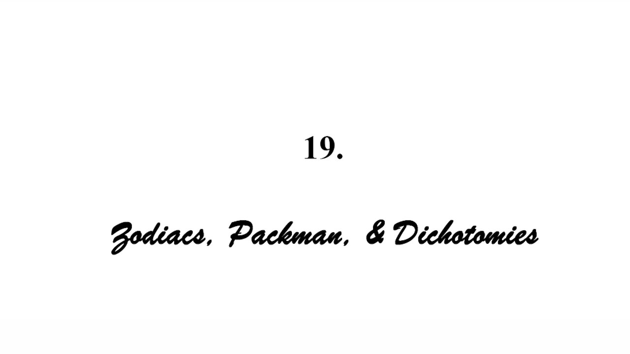 Scuds, Duds & Tyre by Joseph Wouk - Ch 19 - Zodiacs, Packman, & Dichotomies