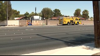 Clark County fire crews close portion of Windmill Lane due to structure fire
