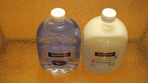 Spasoap products comparison, moisturizing cream soap, aloe & chamomilel vs liquid soap