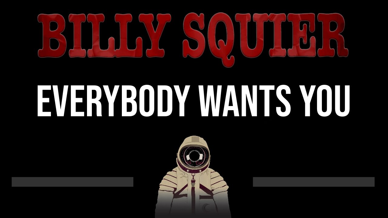 Billy Squier • Everybody Wants You (CC) 🎤 [Karaoke] [Instrumental Lyrics]