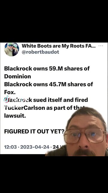 WAIT🤔🤷‍♀️ WHAT🤷‍♀️🤔BLACKROCK OWNS FOX & DOMINION SO REALLY THEY JUST SUED THEMSELVES
