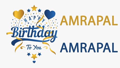 Happy Birthday to Amrapal - Hindi Birthday Wish From Birthday Bash