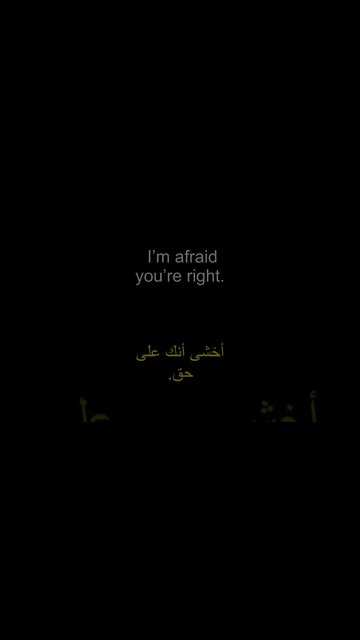 تعلم الانجليزية - I'm afraid you're right #shorts
