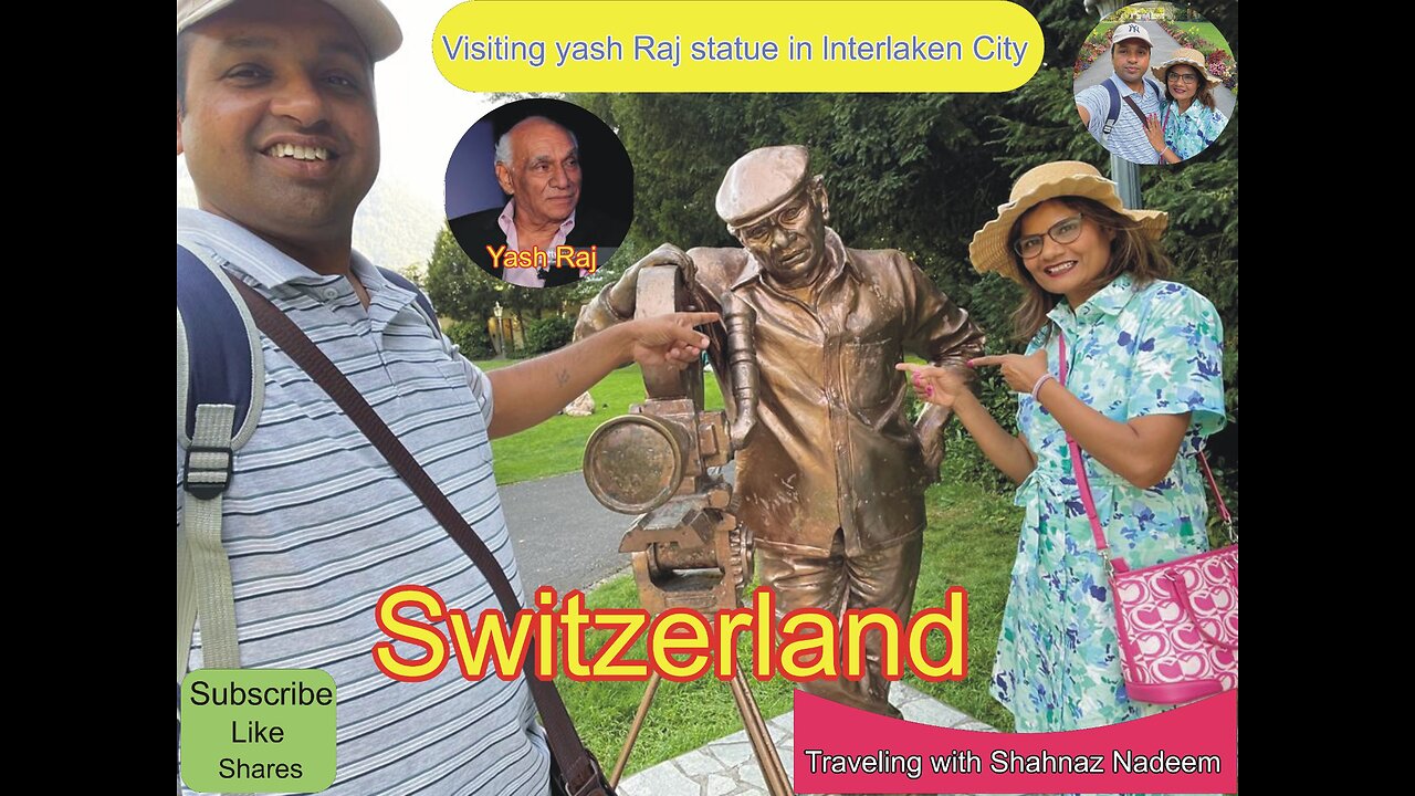 Yash chopra statue in Switzerland