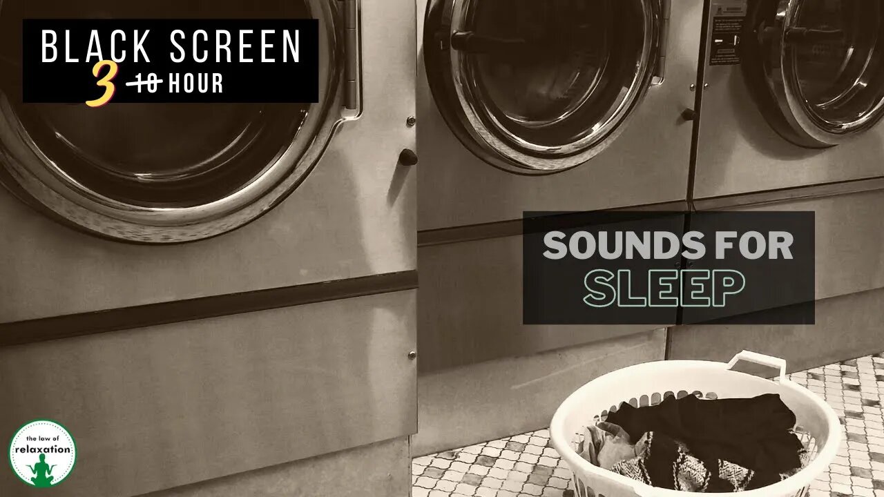 Washing Machine Sounds for Sleep | Black Screen