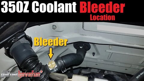 Nissan 350Z & Infiniti G35 Coolant Bleeder Location | AnthonyJ350