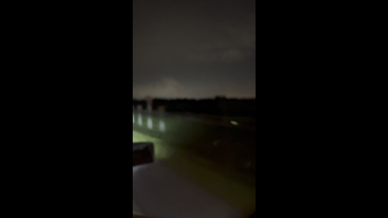 Lightning in the state of Florida at night.