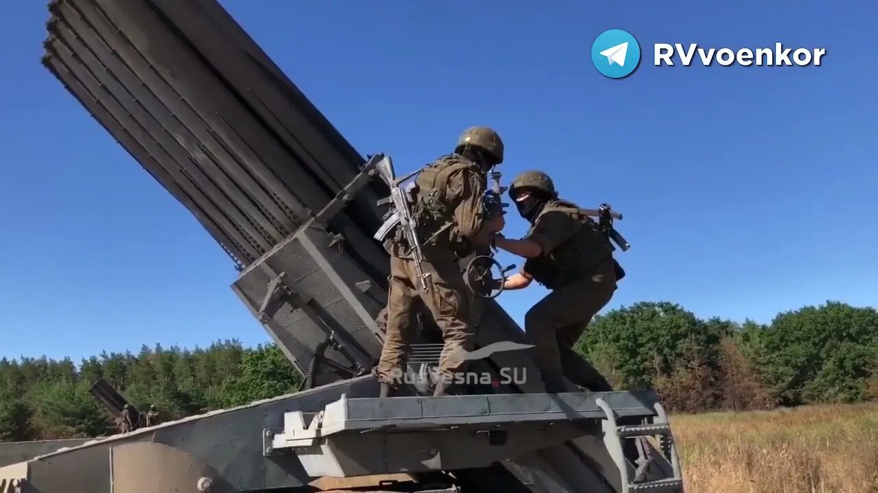 🇷🇺🇺🇦⚡When Patience Ends The "Hurricane" Begins - Russian Uganda MLRS Hammering Ukrainian Militants