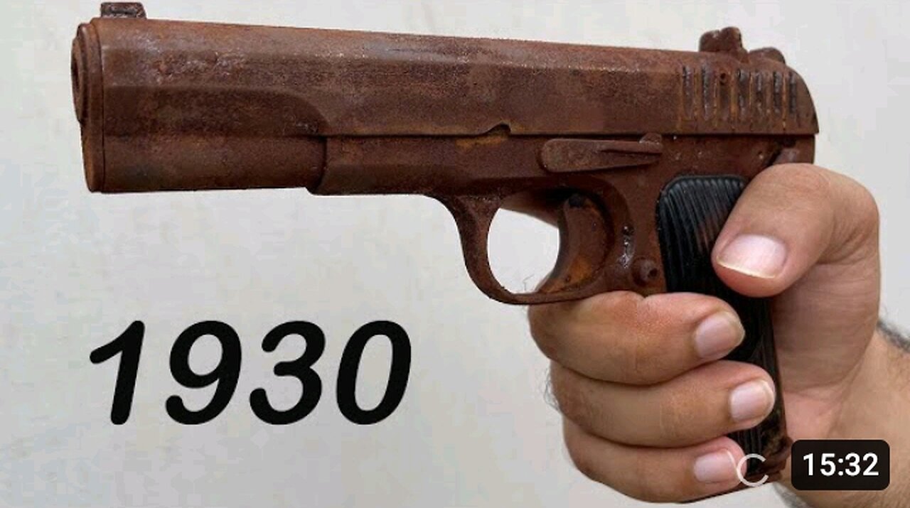 Restoration of 1930 pistol🔫