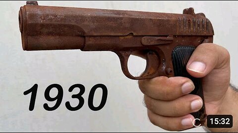 Restoration of 1930 pistol🔫