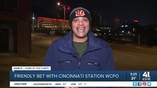 Friendly bet with Cincinnati station WCPO