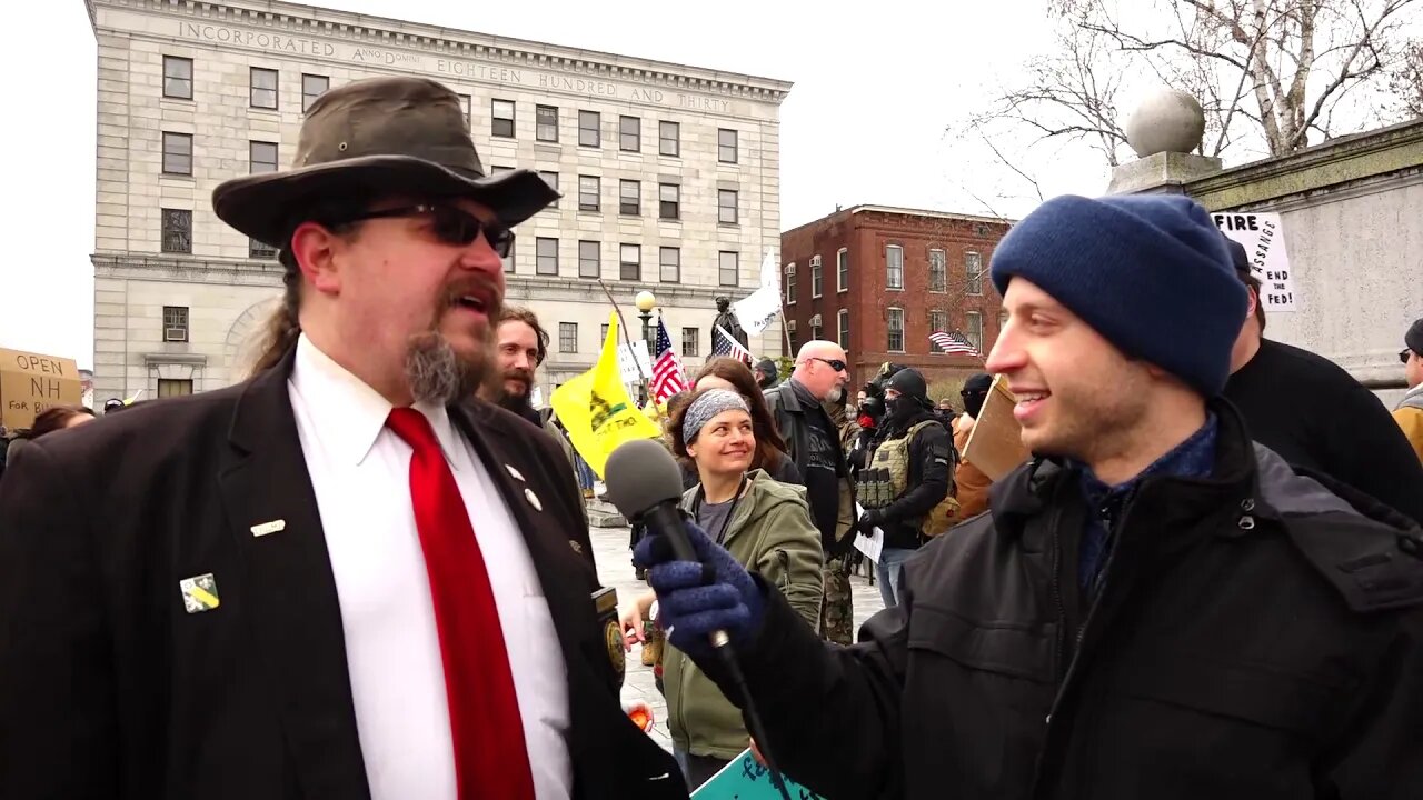 The Liberty Block at the #Reopen NH Rally 4/18/2020 | Interview with NH Congressman Werner Horn