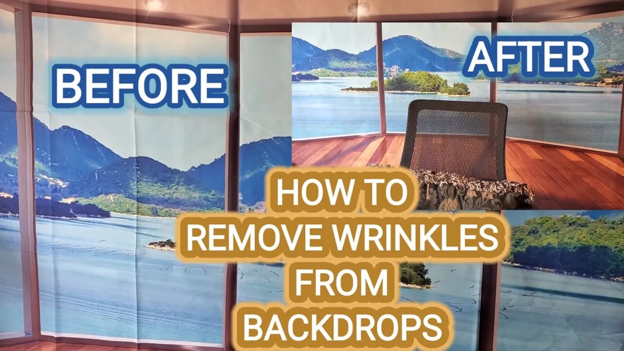 HOW TO REMOVE WRINKLES FROM BACKDROPS