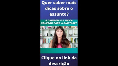 A cirurgia é a única saída para diástase? Esse método é infalível! #Shorts