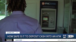 How safe is it to deposit cash in to an ATM?