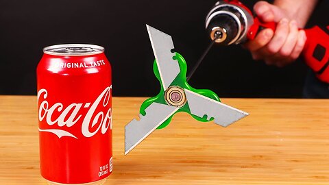 COCA COLA VS DRILL POWERED CHAINSAW