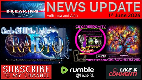 📺NEWS UPDATE📺with Alan & Lisa 1 JUNE 2024