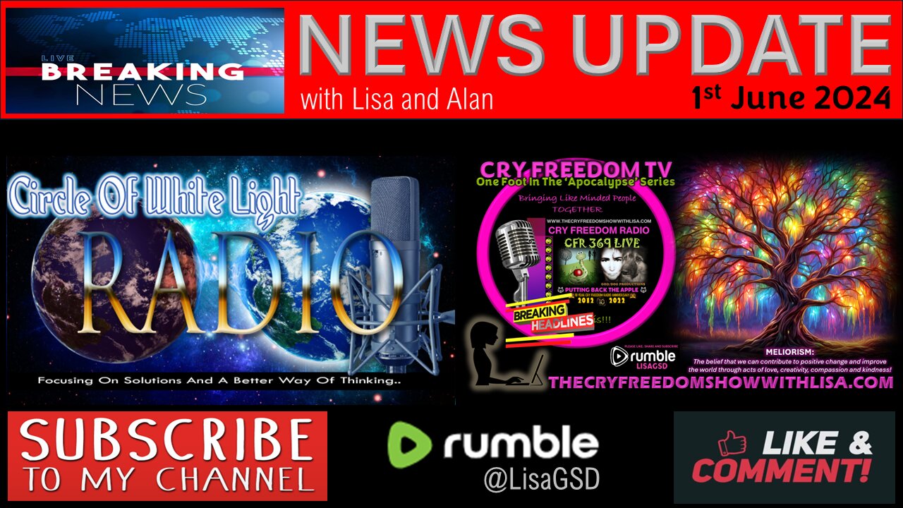 📺NEWS UPDATE📺with Alan & Lisa 1 JUNE 2024