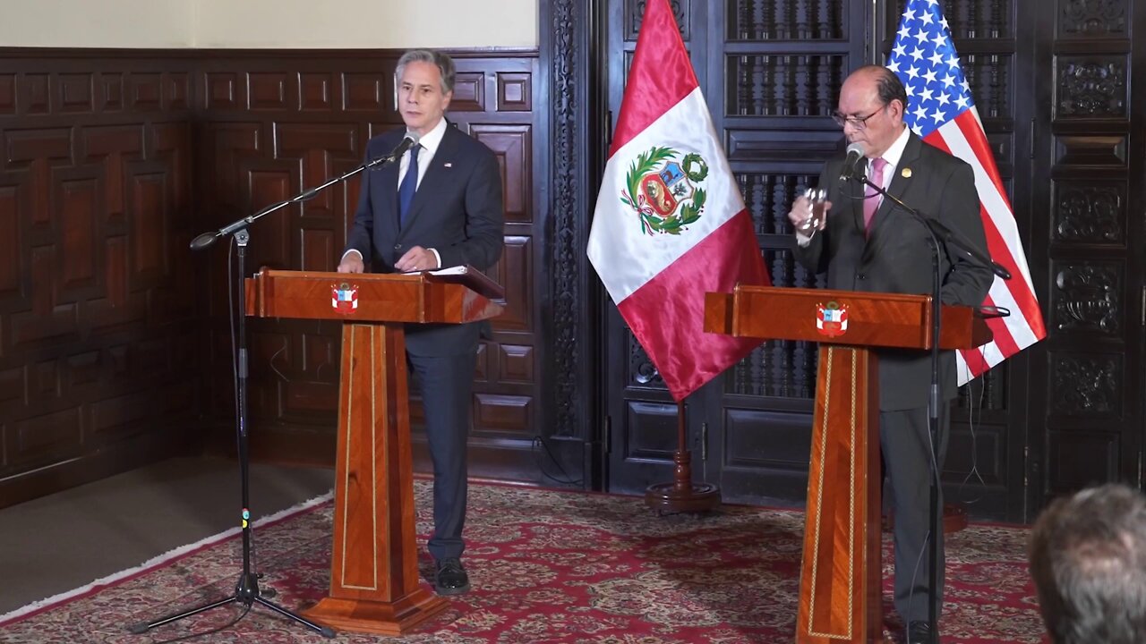 Secretary Blinken's remarks at a joint press availability with Peruvian Foreign Minister César Landa