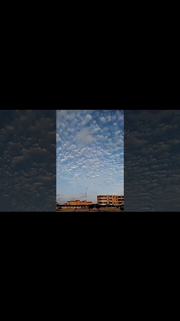 Beautiful Sky and Strange Cloud Patterns in Alexandria