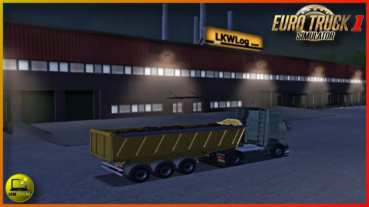 EURO TRUCK SIMULATOR 1 PT BR #13 MONIQUE-LYON CARGA DE CARVÃO #semedissaum #pc #games