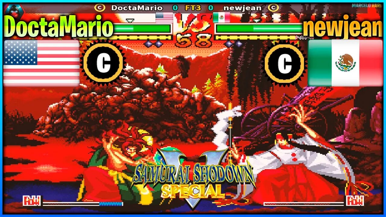 Samurai Shodown V Special (DoctaMario Vs. newjean) [U.S.A. Vs. Mexico]