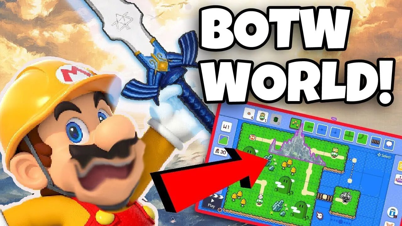Someone made BREATH of the WILD WORLD in Mario Maker 2?!!