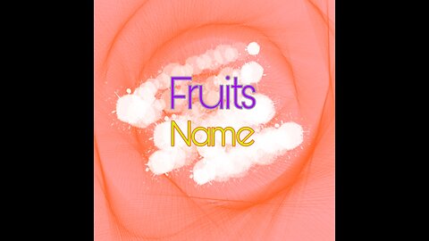 Fruits name