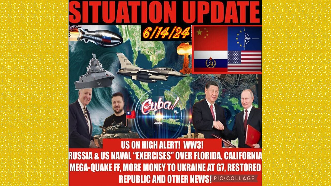 SITUATION UPDATE 6/14/24 - Nato At War W/Russia,Israel & Hezbollah,Trump Trial,Gcr/Restored Republic