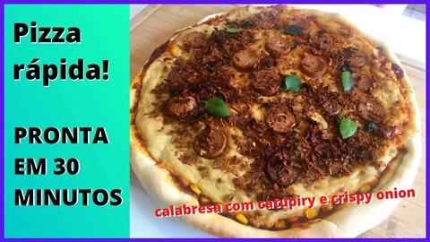 Pizza rápida! Catubresa! Vegan / Easy to make pizza