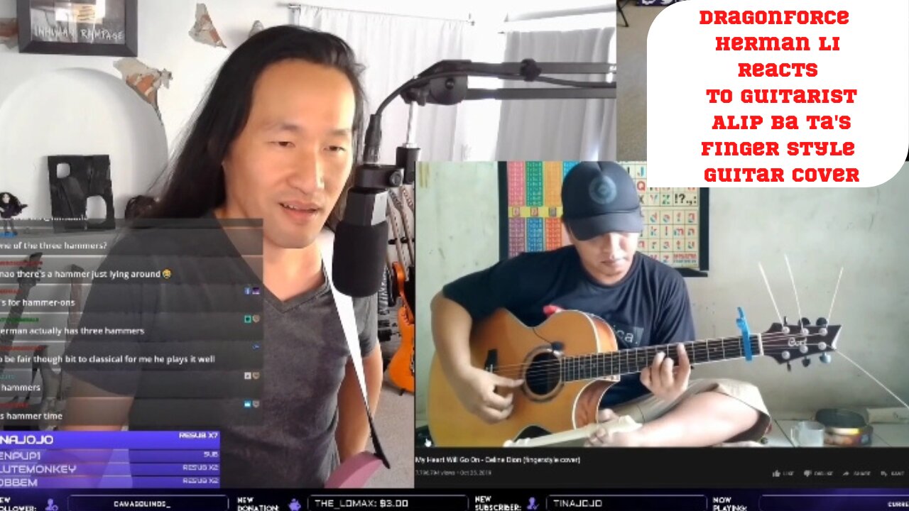 Response!! DragonForce Herman Li responds to Alip Ba Ta's fingerstyle cover of "My Heart Will Go On"